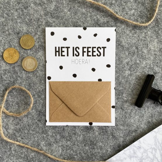 Geldkaart "Het is feest"