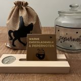 Tegeltje 10x10 cm "warme chocolademelk"