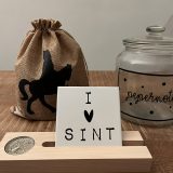 Tegeltje 10x10 cm "I love sint"