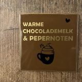 Tegeltje 10x10 cm "warme chocolademelk" - Afbeelding 2