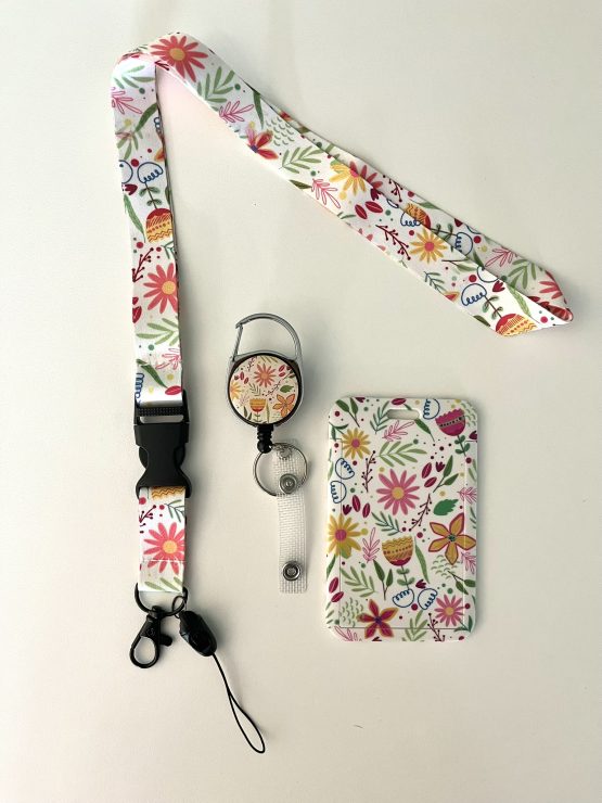 Badgehouder "Crazy flower"