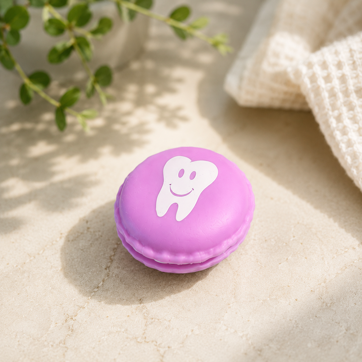Tandendoosje Macaron Diverse Paars Tandendoosje Macaron Diverse Paars